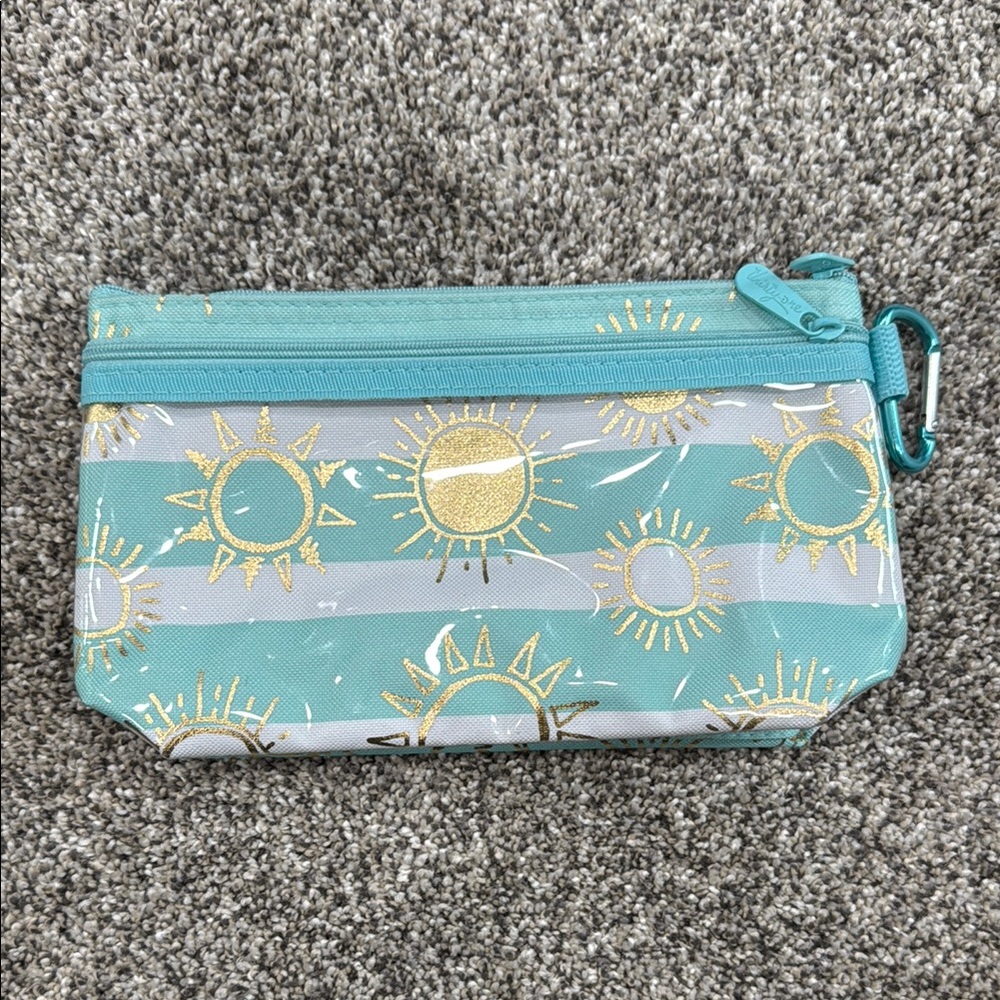 Thirty-One Sunburst Zipper Pouch ~ One Size